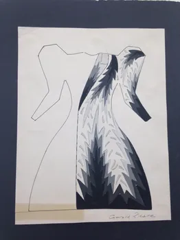 élément d'ensemble Costume de clown, moitié, noir et blanc 1997.59.116 Photo