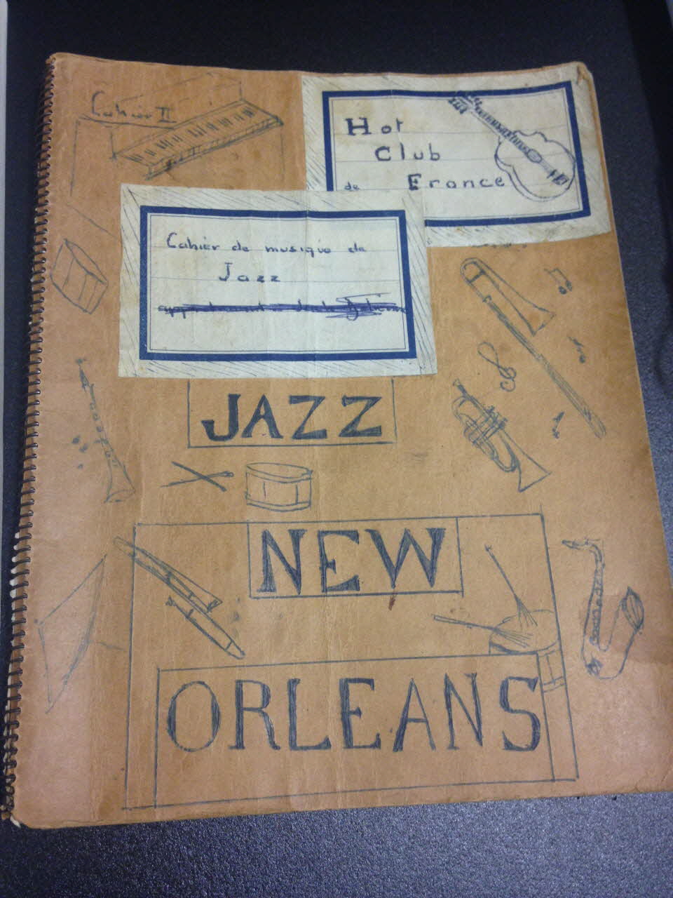 cahier Hot club de France / cahier de musique de jazz 2003.158.1 Photo