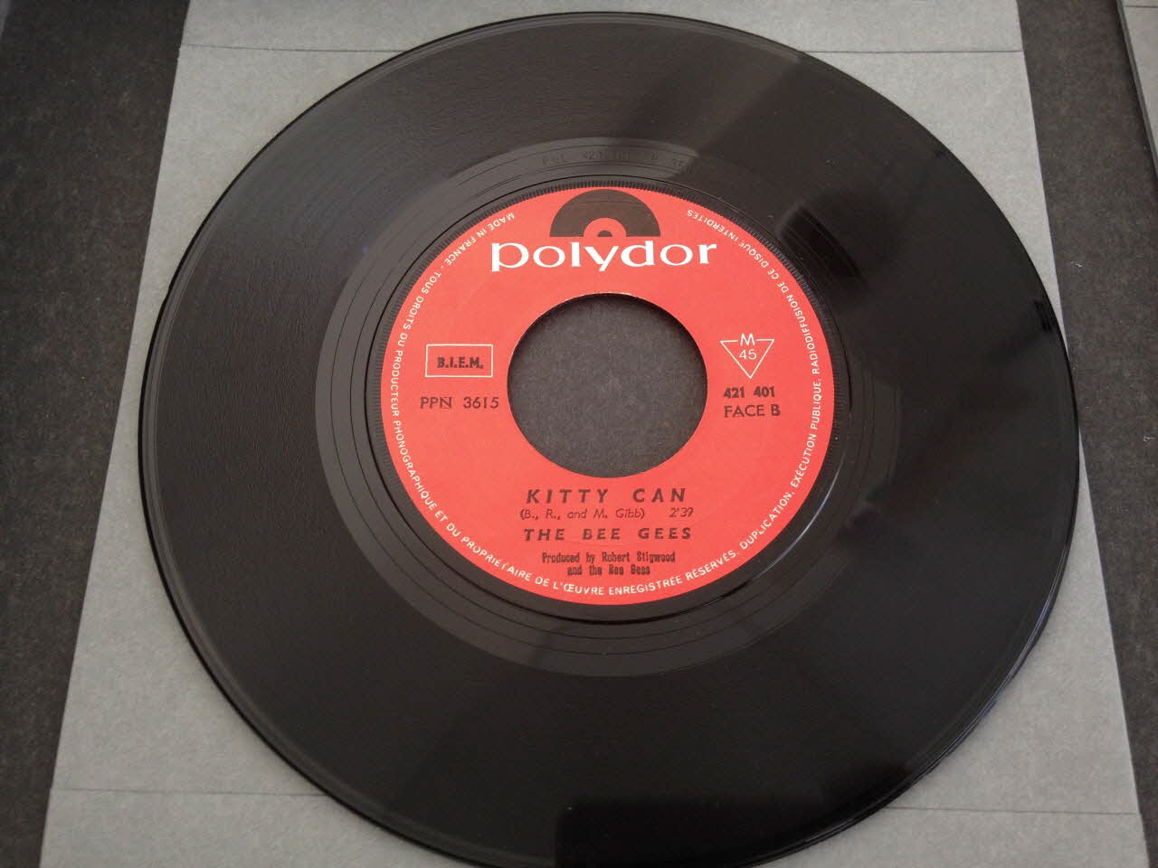 The Bee Gees ; Polydor disque 45 tours Kitty can France 1968 2001.69.16.3922 Photo
