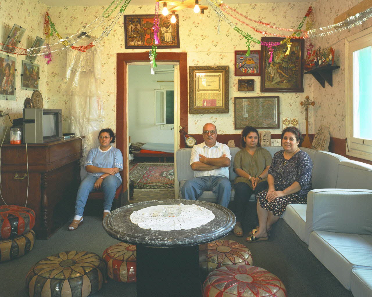 Alain Leloup tirage photographique Alexandrie Famille 18C Alexandrie, Egypte 1997 2018.94.2.122 Photo Collection Mucem  Alain Leloup