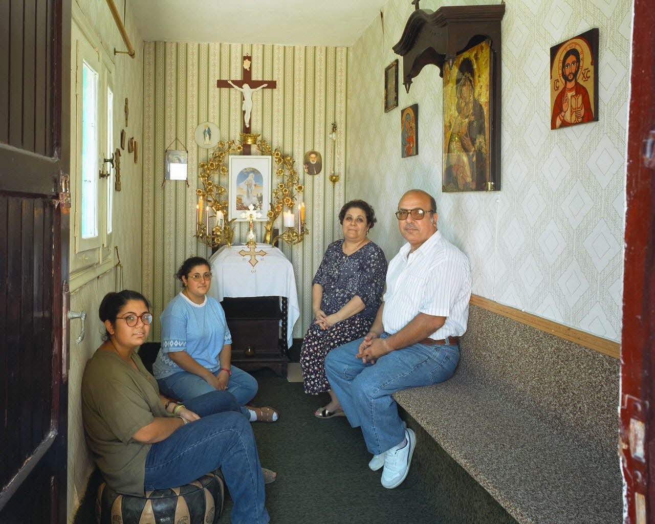 Alain Leloup tirage photographique Alexandrie Famille 18F Alexandrie, Egypte 1997 2018.94.2.125 Photo Collection Mucem  Alain Leloup