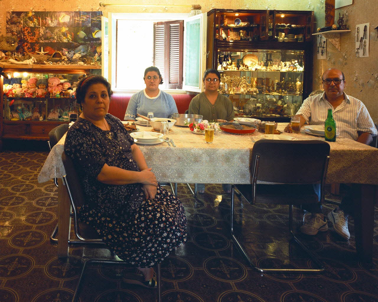 Alain Leloup tirage photographique Alexandrie Famille 18H Alexandrie, Egypte 1997 2018.94.2.127 Photo Collection Mucem  Alain Leloup