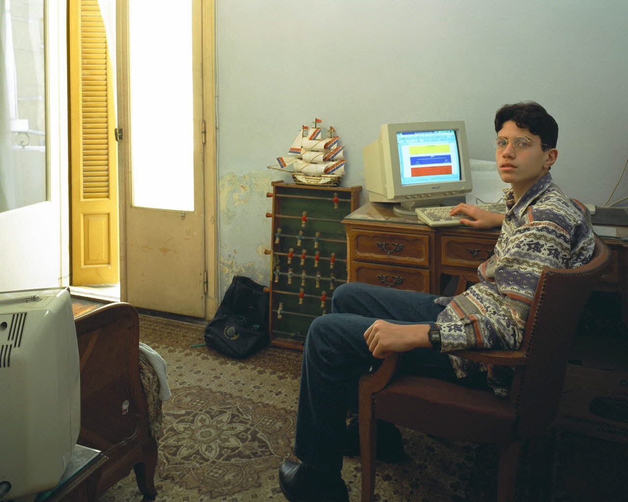 Alain Leloup tirage photographique Alexandrie Famille 3E Alexandrie, Egypte 1997 2018.94.2.48 Photo Collection Mucem  Alain Leloup