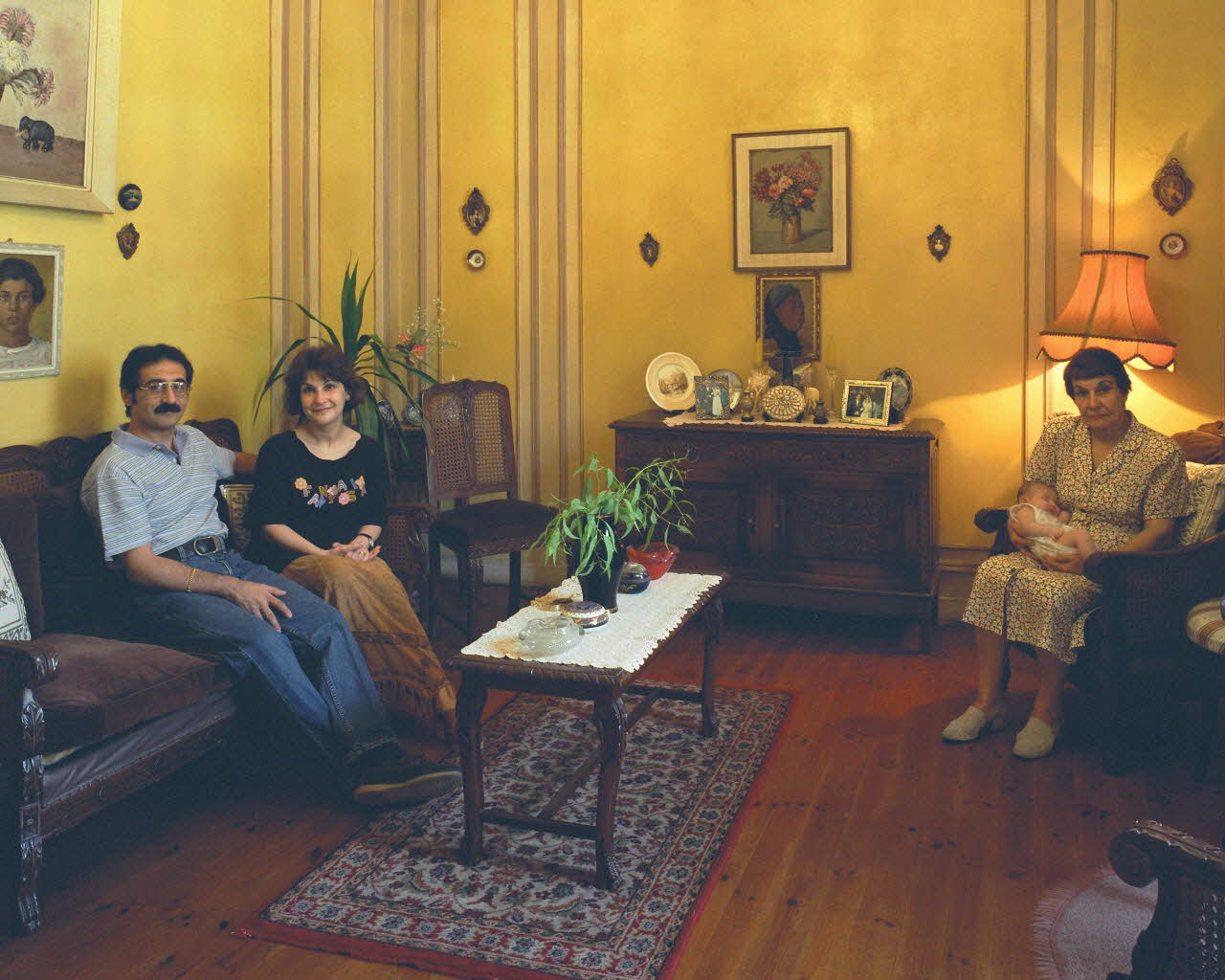 Alain Leloup tirage photographique Alexandrie Famille 5D Alexandrie, Egypte 1997 2018.94.2.57 Photo Collection Mucem  Alain Leloup