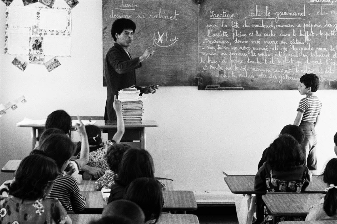 Alain Leloup tirage photographique Ecole Algérie 1979 2018.94.1.52 Photo Collection Mucem  Alain Leloup