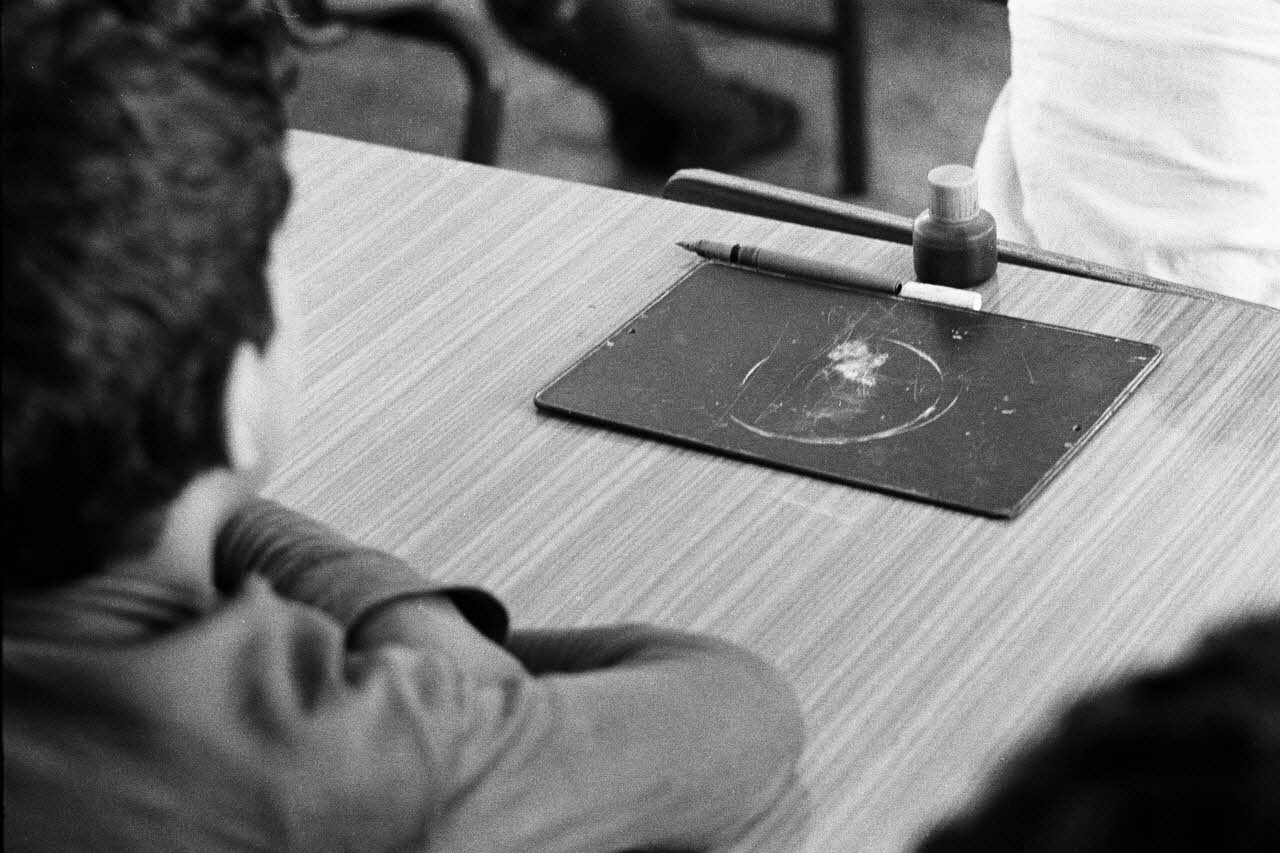 Alain Leloup tirage photographique Ecole Algérie 1979 2018.94.1.53 Photo Collection Mucem  Alain Leloup