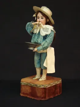 Roullet Decamps automate mécanique à musique Enfant bulle de savon Ile-de-France, France 1900 1985.25.115 Photo Mucem / cliché : Souillac, musée de l'automate