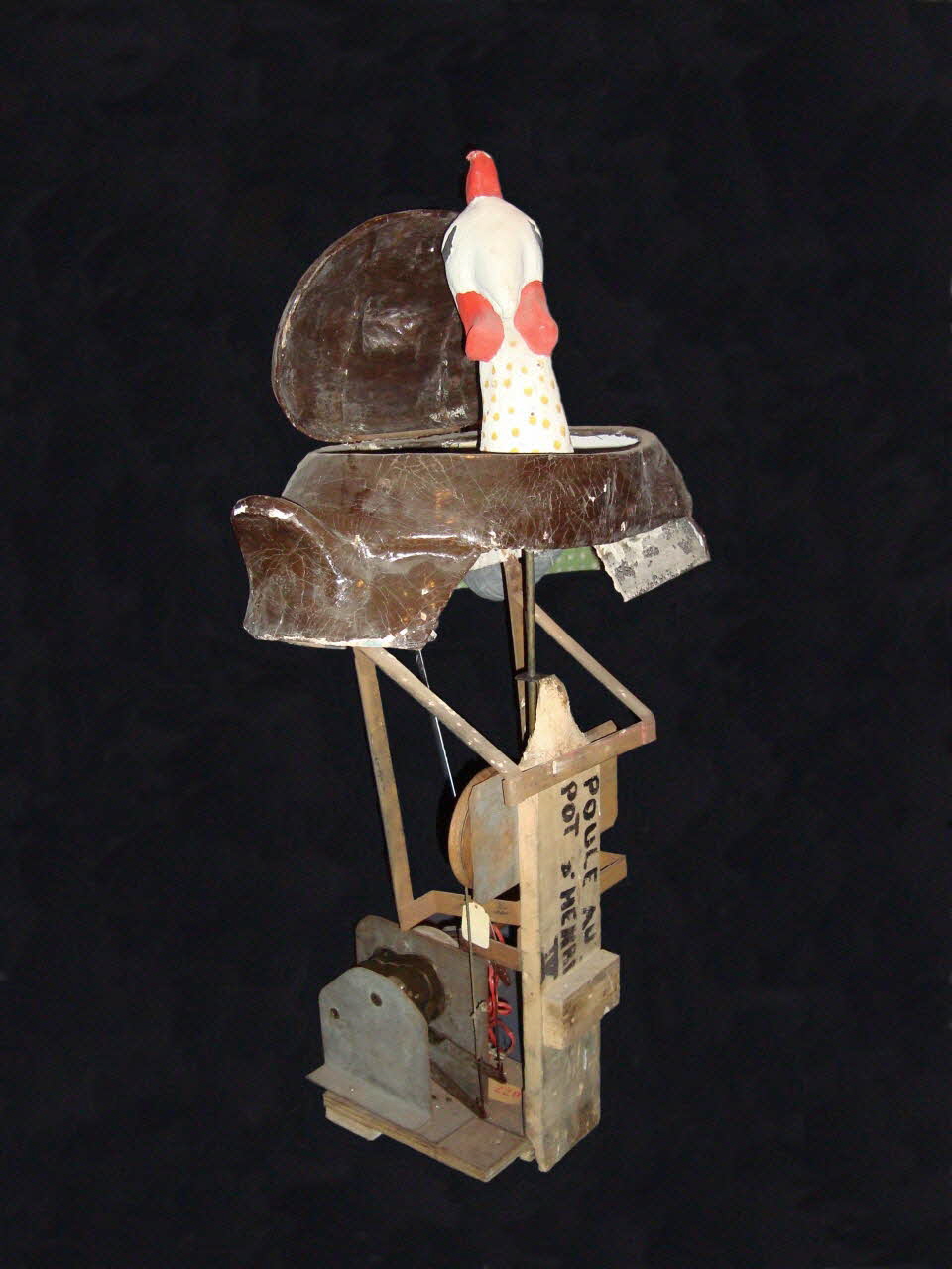 Roullet Decamps automate électrique Poule au pot d'Henri IV - L'assemblée des animaux célèbres Ile-de-France, France 1945-1950 1985.25.277.6 Photo Mucem / cliché : Souillac, musée de l'automate