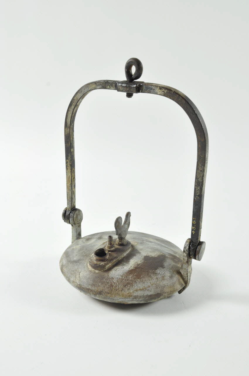 lampe de mineur 1850-1930 1943.6.1 Photo Mucem