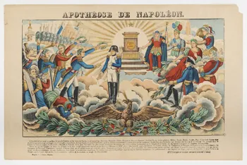 François Georgin ; Jean-Baptiste Thiébault ; Pellerin estampe APOTHEOSE DE NAPOLEON Lorraine, France 1837 1950.21.557 Photo Mucem / Marianne Kuhn