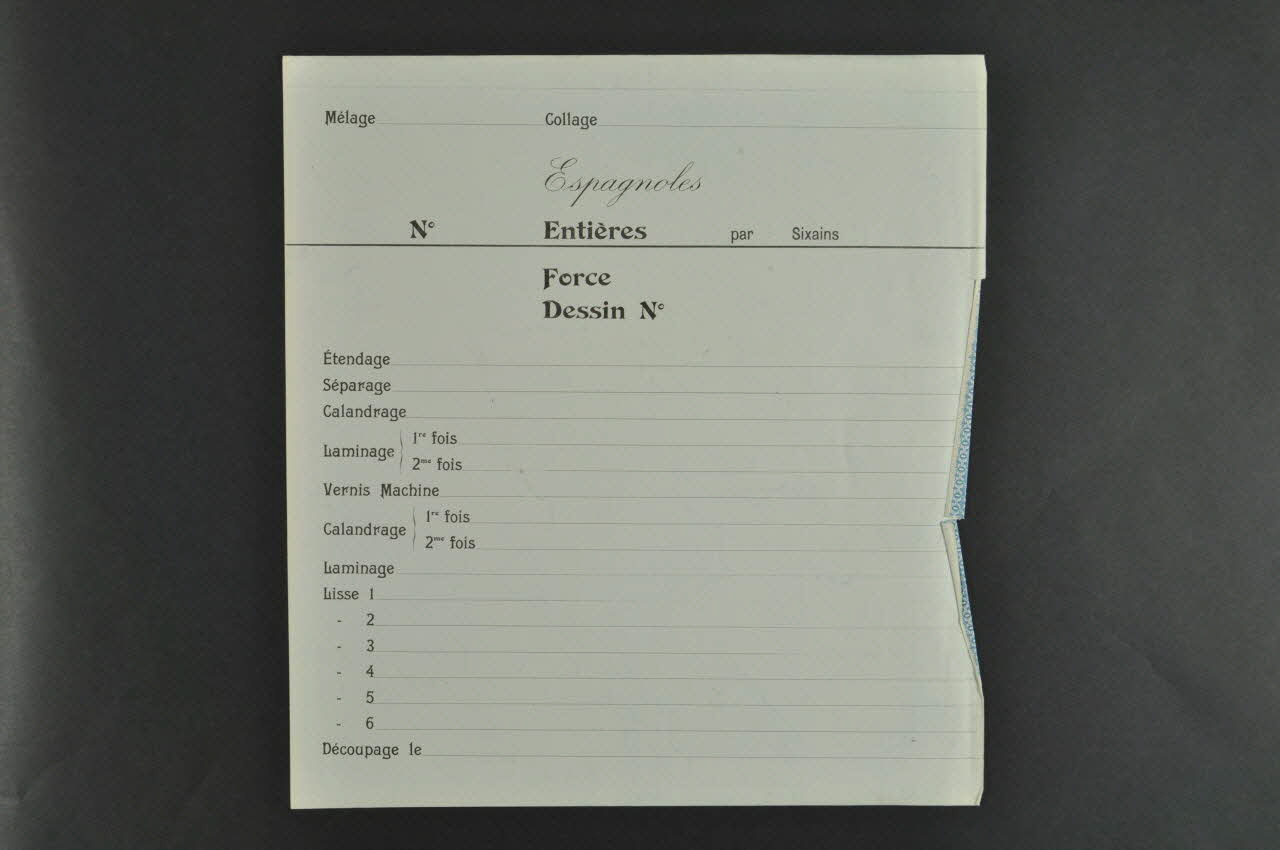 FEUILLE DE PRESENTATION 1996.27.226 Photo Mucem