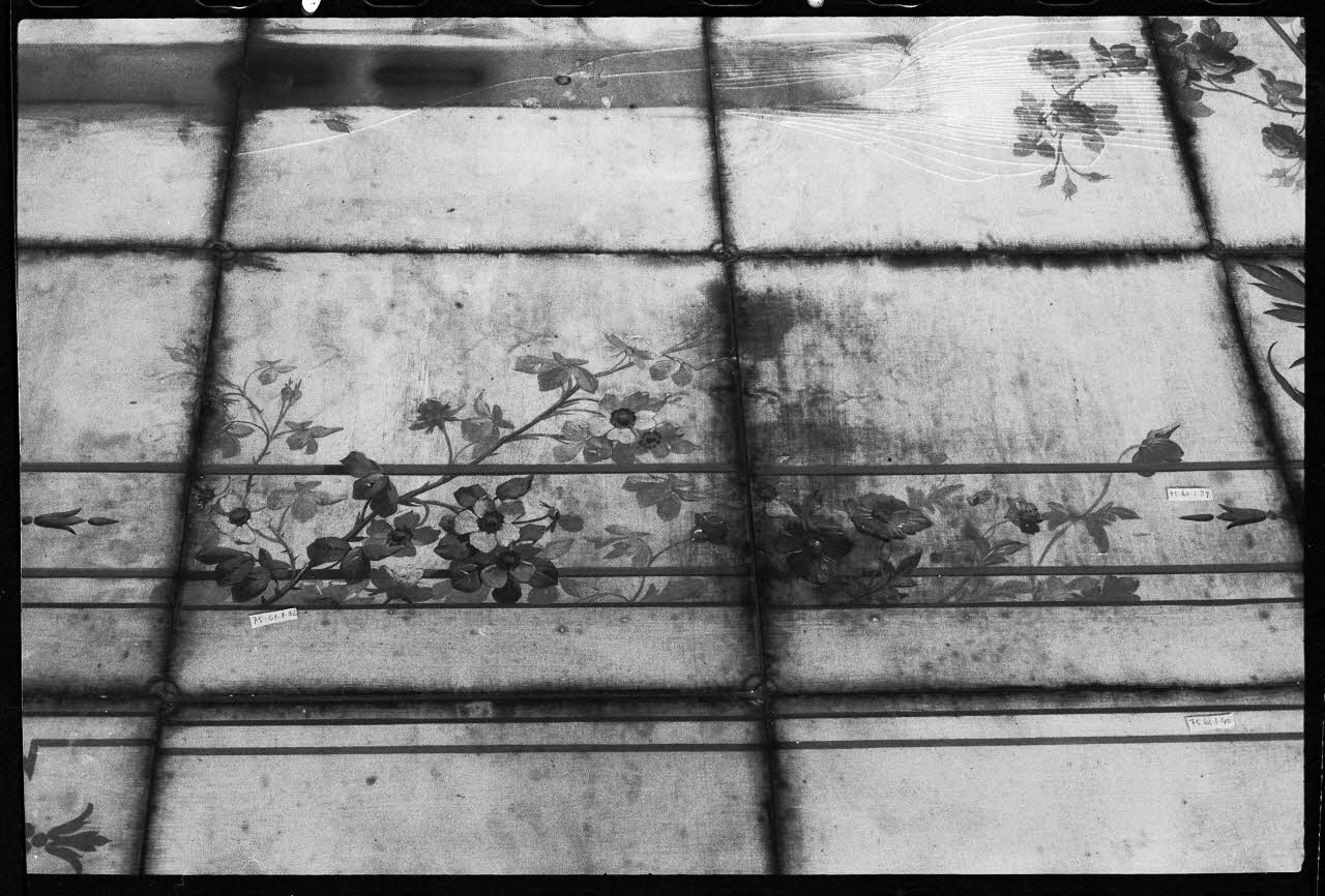 M. Harley photographie Ensemble. Plafond d'une boulangerie. Détail: décor floral Ile-de-France, France 1976/6/1 Ph.1976.1.650 Photo