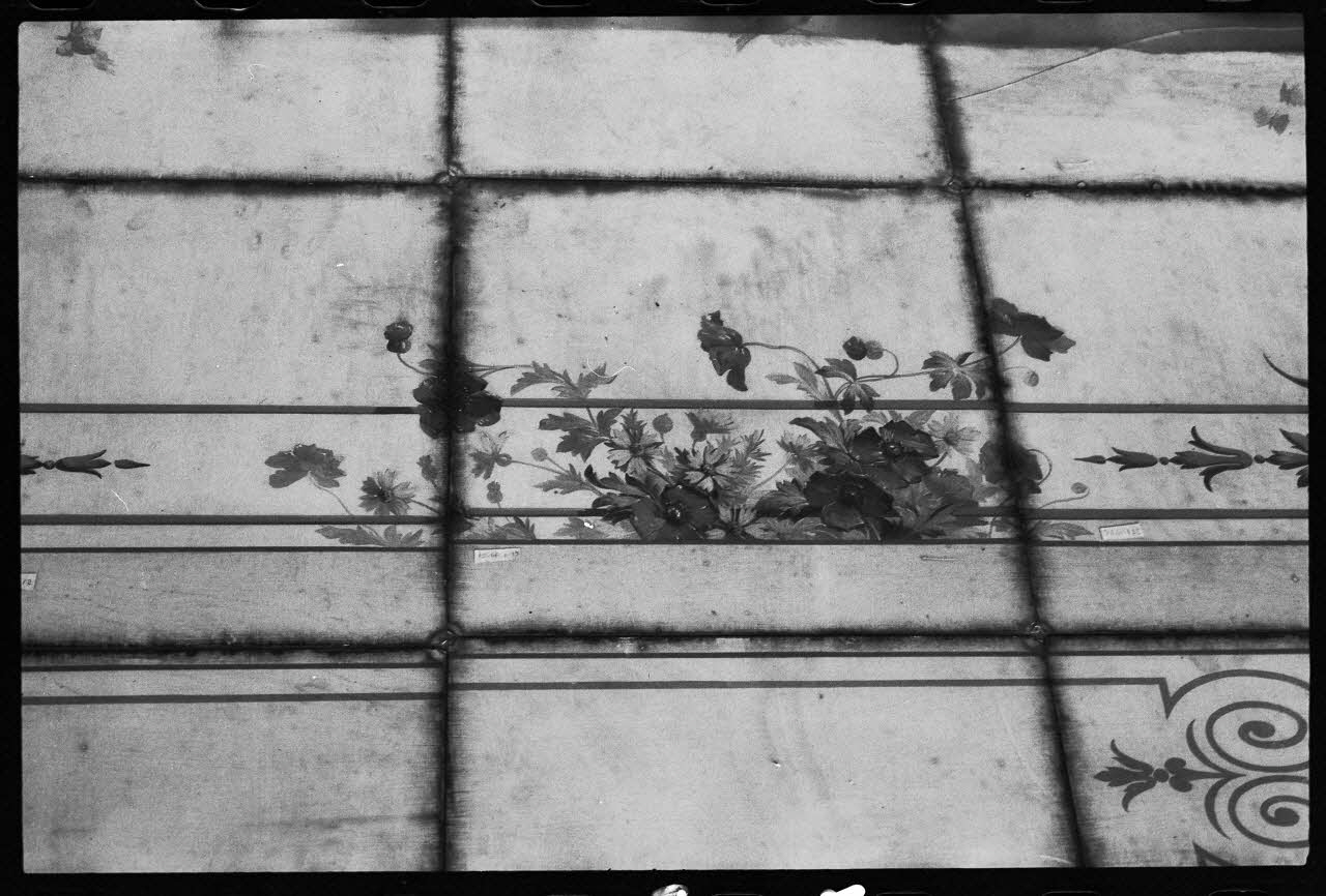 M. Harley photographie Ensemble. Plafond d'une boulangerie. Détail: décor floral Ile-de-France, France 1976/6/1 Ph.1976.1.652 Photo