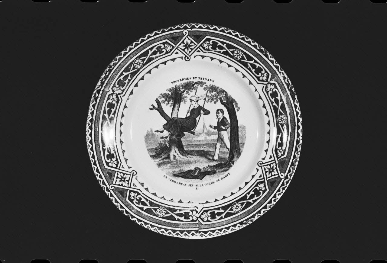 Marc Beaudenom photographie Assiette plate Rhône-Alpes, France 1979 Ph.1979.1.410 Photo