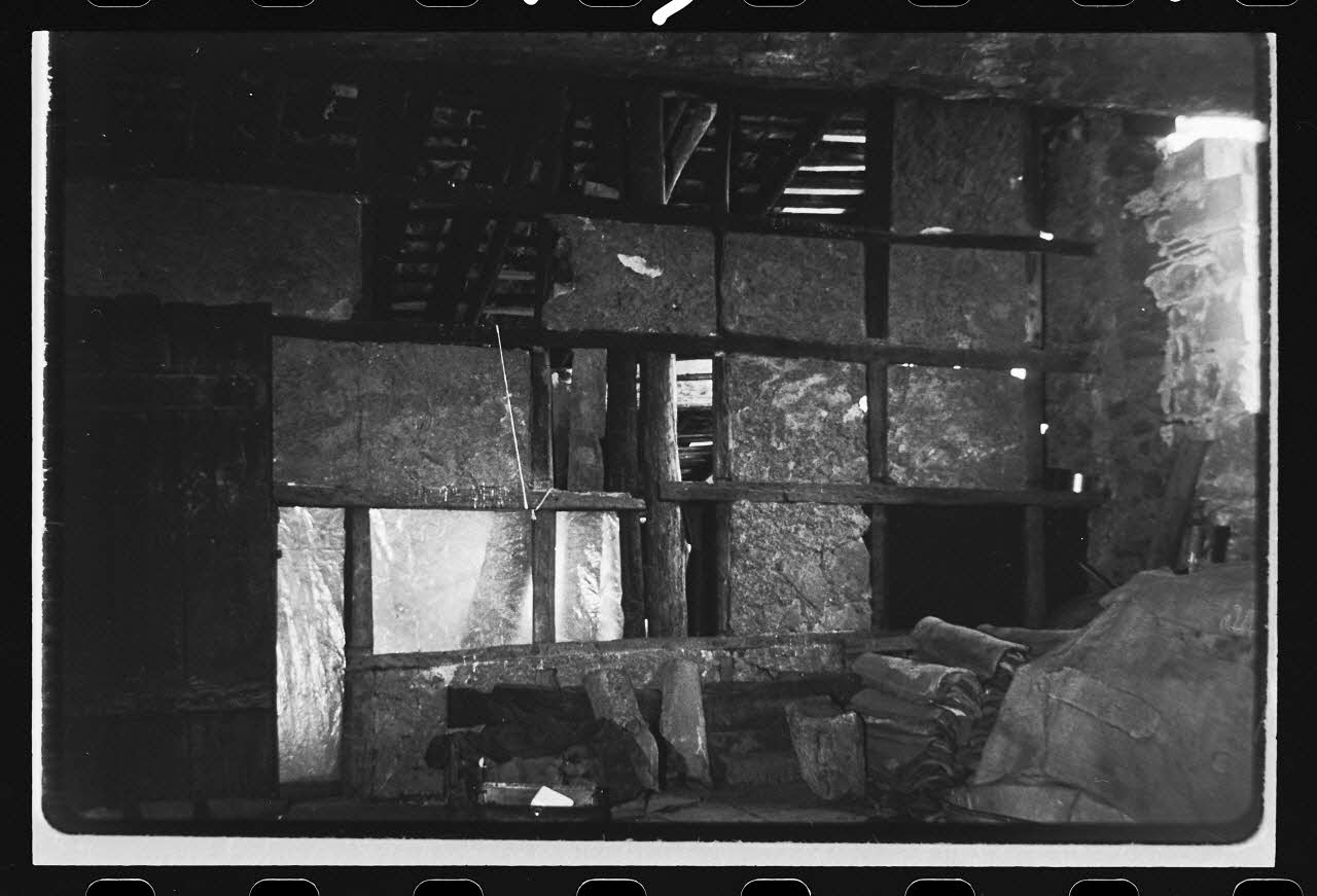 photographie Exploitation agricole : ferme isolée. Détail : cloison sur colombages Ph.1979.333.33 Photo