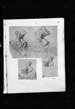 photographie Dessin rehaussé de couleurs, représentant une coiffe. Par François Lalaisse Ph.1980.2.240 Photo