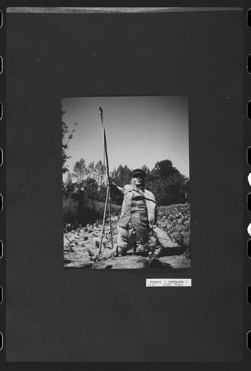 R. Dausset photographie Epouvantail pour la lutte contre les parasites Bretagne, France 1967 Ph.1980.28.32 Photo
