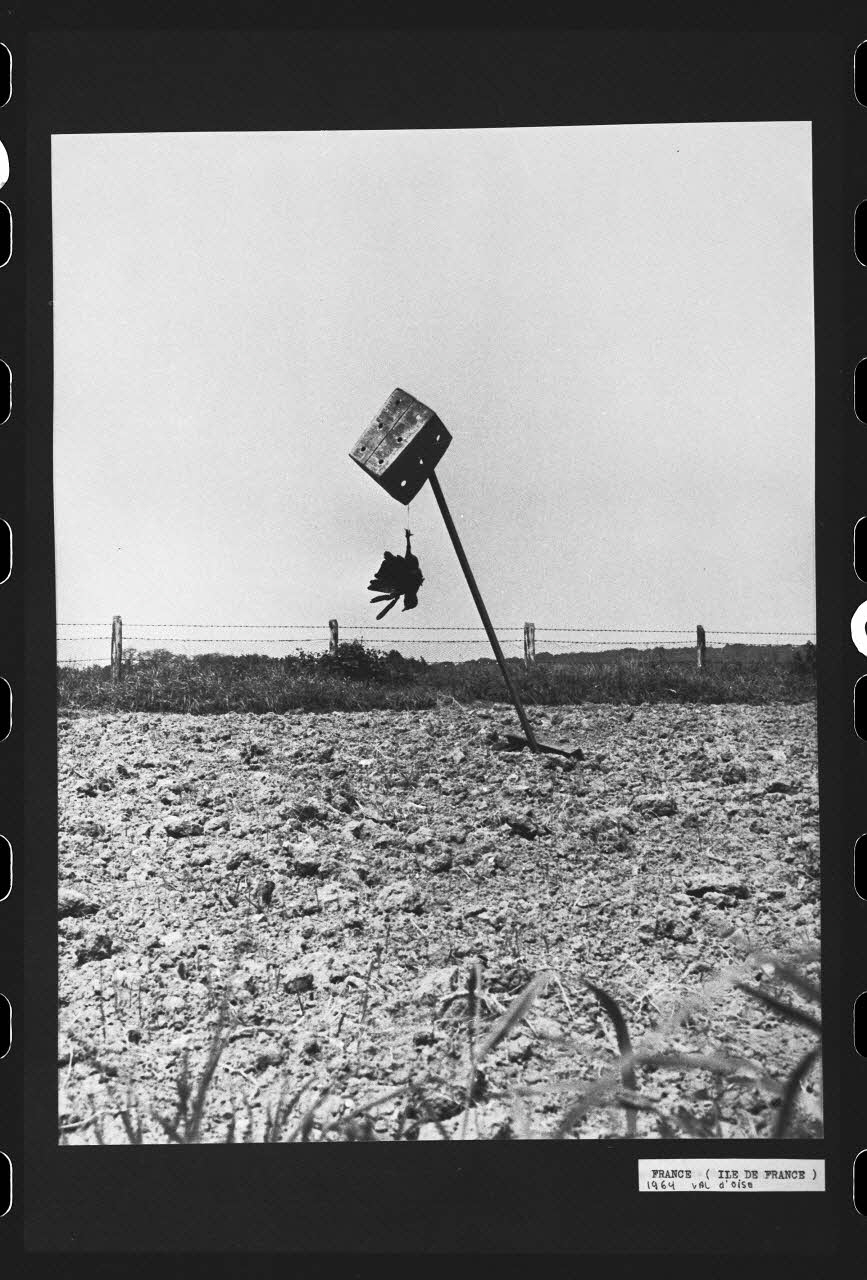 R. Dausset photographie Epouvantail pour la lutte contre les parasites Ile-de-France, France 1964 Ph.1980.28.9 Photo