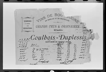 Rémy Guadagnin photographie Comptabilité privée de viticulteur Bourgogne, France 1904 Ph.1980.6.25  Photo