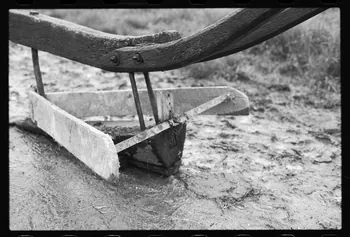photographie Détail d'un araire quadrangulaire à 2 mancherons Ph.1985.66.32  Photo