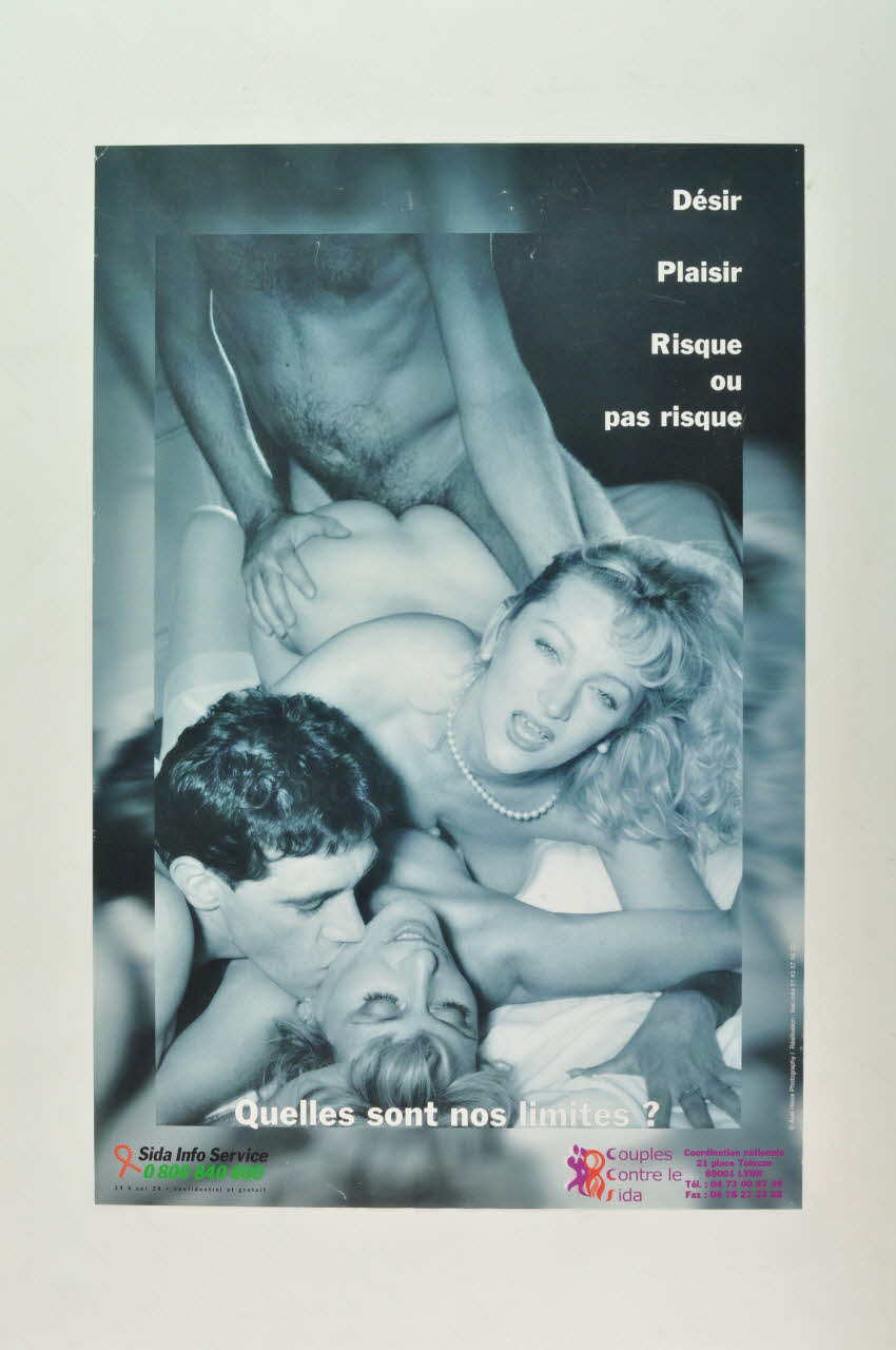 affiche "Désir, Plaisir, Risque ou pas risque. Quelles sont nos limites ? " 2002.104.10 Photo Mucem