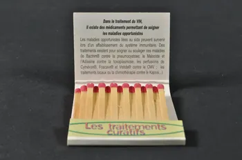 POCHETTE D'ALLUMETTES "Les traitements curatifs" 2002.104.11 Photo Mucem
