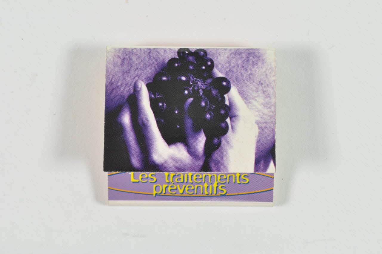POCHETTE D'ALLUMETTES "Les traitements préventifs" 2002.104.12 Photo Mucem
