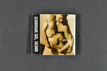 POCHETTE D'ALLUMETTES "Schwuler sex, sicher" (1) (bistre) (sexe homosexuel, plus sûr) 2002.104.18 Photo Mucem