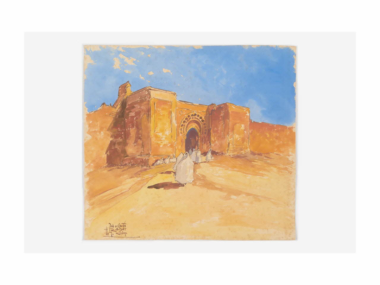 peinture Bab er Rouah Rabat 2019.6.5 Photo Mucem/ Yves Inchierman