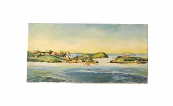 Louis Joseph Ulysse Grilly tableau Souvenir des Iles du Salut Guyane, France 1933-1937 2001.41.12  Photo Mucem