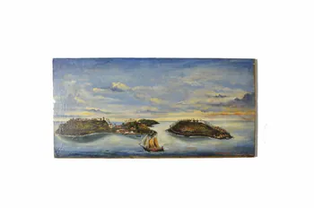 Jules-Joseph Lepagnol tableau Iles du Salut Guyane, France 1930-1940 2001.41.18  Photo Mucem