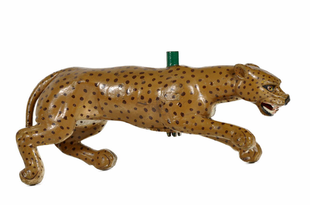 Maréchal ; Coquereau sujet de manège sauteur Panthère Pays de la Loire, France 1910-1933 1991.2.6 Photo Mucem