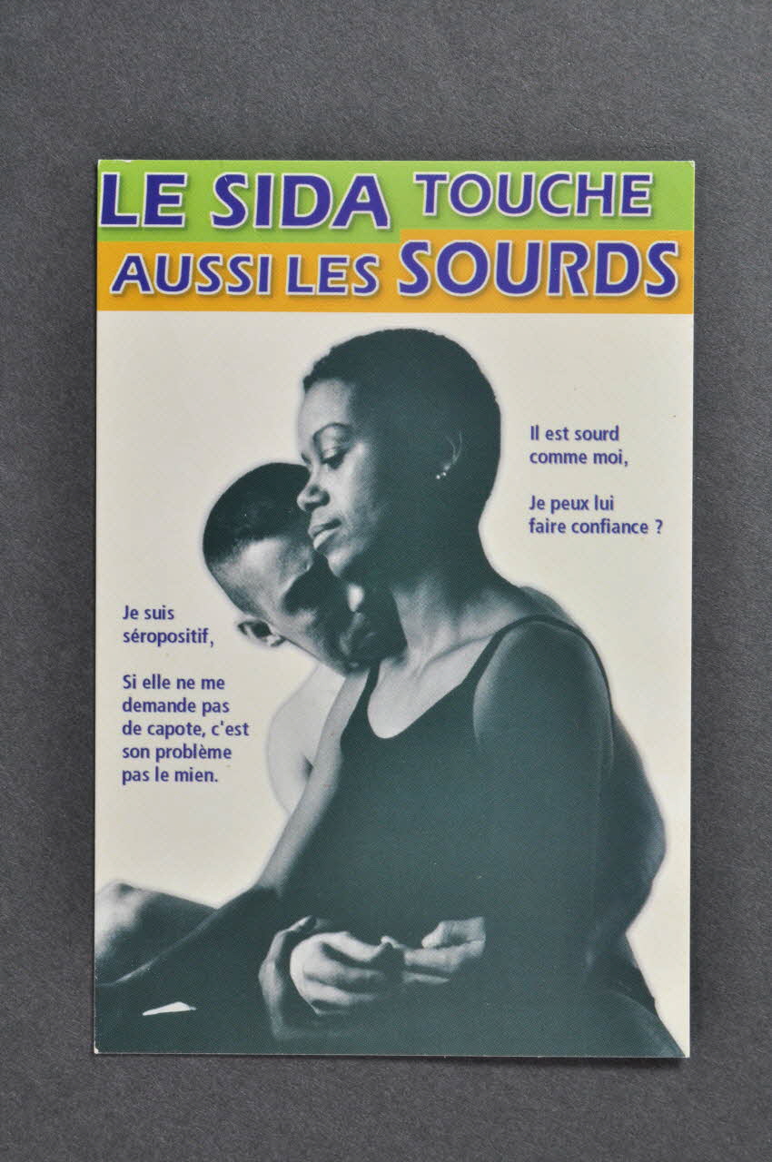 Aides Ile-De-France / Groupe Sourds carte postale France 1999 2002.104.46 Photo Mucem