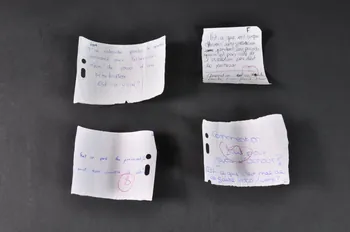 Benoît Félix document Feuilles manuscrites de questions Île-de-France, France 2000 2002.104.68.1-43 Photo Mucem