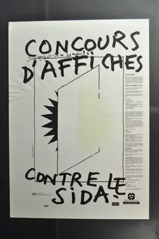 CRIPS (Centre régional d'information et de prévention du sida) affiche "Concours d'affiches contre le sida" Île-de-France, France 1995 2002.105.3 Photo Mucem