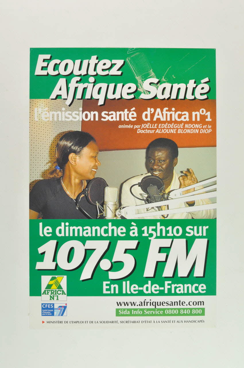 affiche "Ecoutez Afrique Santé" 2002.107.1 Photo Mucem
