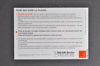 Secrétariat d'Etat à la Santé et aux Handicapés / CFES carte postale "Qui vivra aimera. Pour que dure le plaisir" France 2001-2002 2002.107.21  Photo Mucem