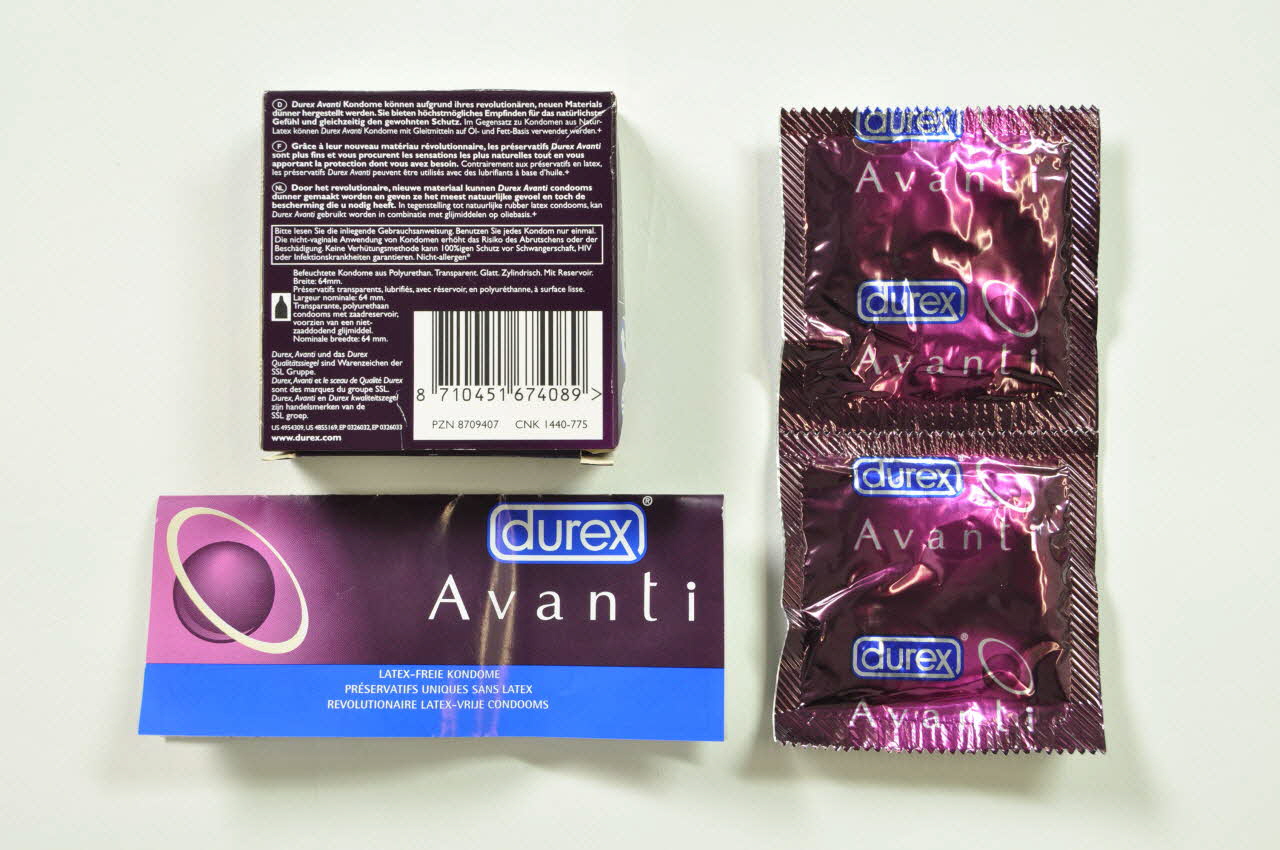Durex Boite de préservatifs France 2002 2002.108.5.1-3  Photo Mucem