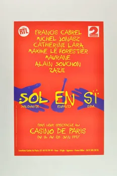 Solidarité Enfants SIDA (Sol En Si) affiche Sol en Si Nouvel album" France 1997 2002.109.2  Photo Mucem