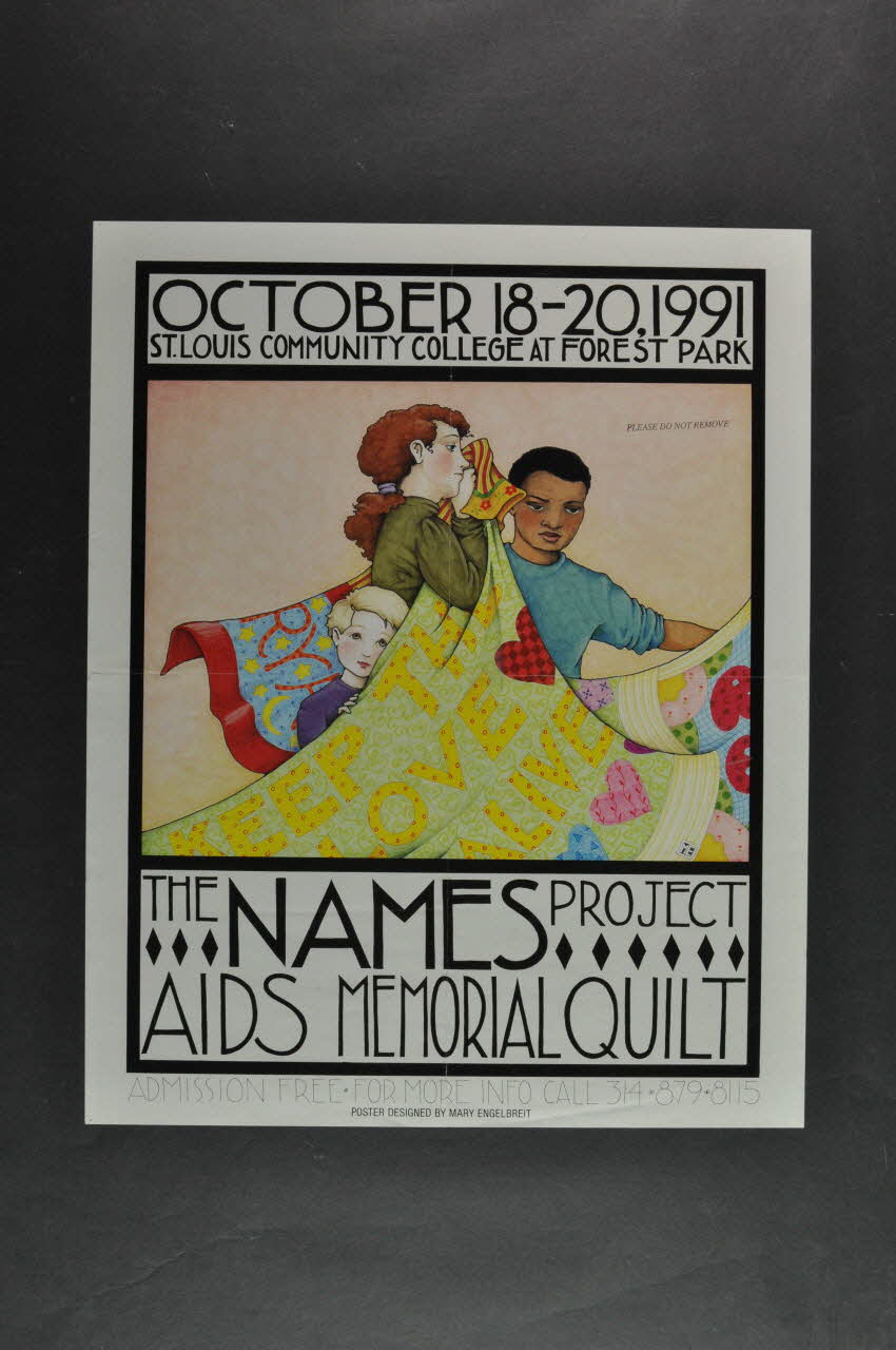 The Names Project Usa affiche The Names Project. AIDS Memorial Quilt Missouri, USA 1991 2002.109.5 Photo Mucem