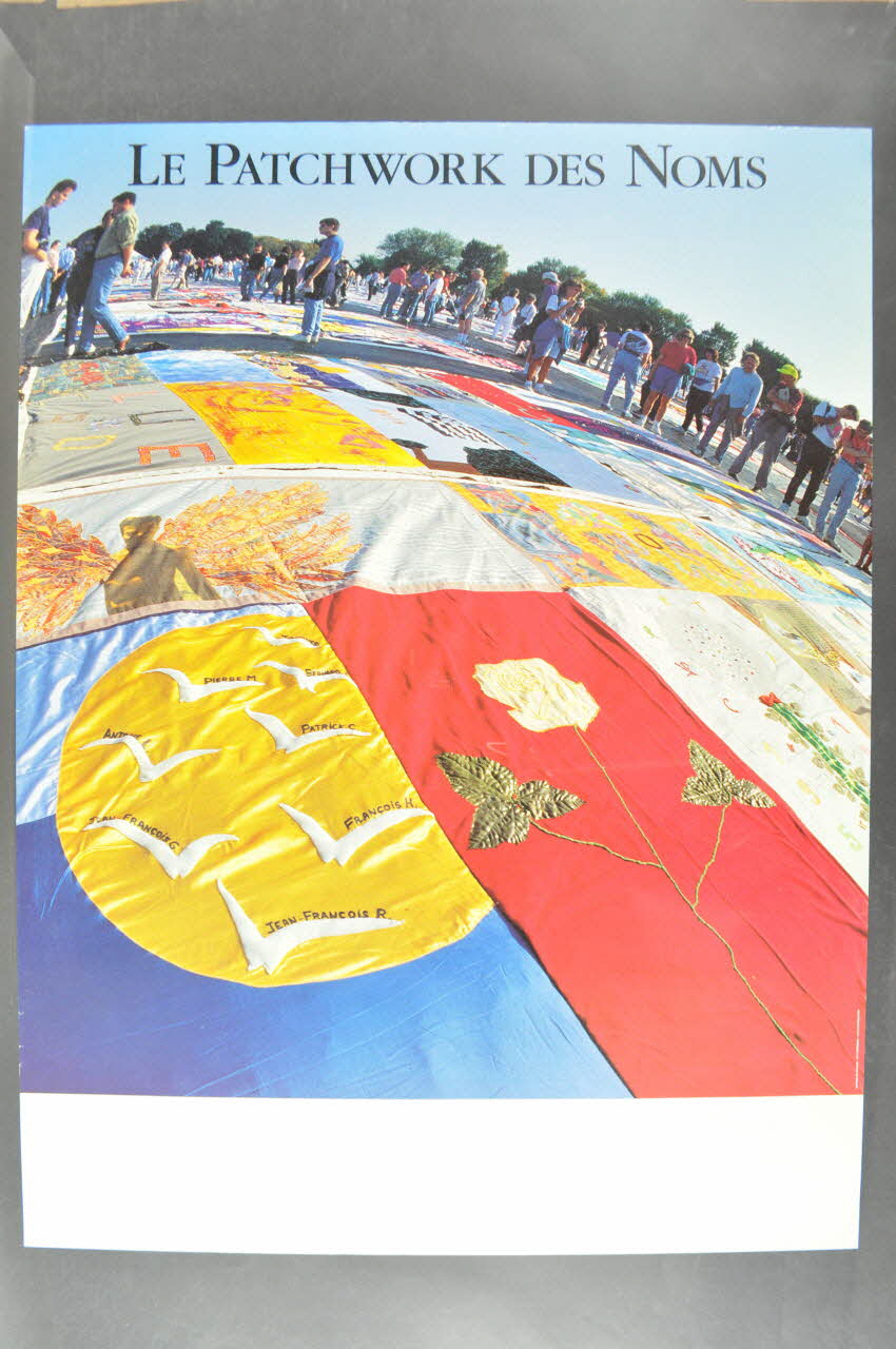 Le Patchwork Des Noms affiche Le patchwork des noms : déploiement à Washington, octobre 1992 France 1993 2002.109.6.1 Photo Mucem