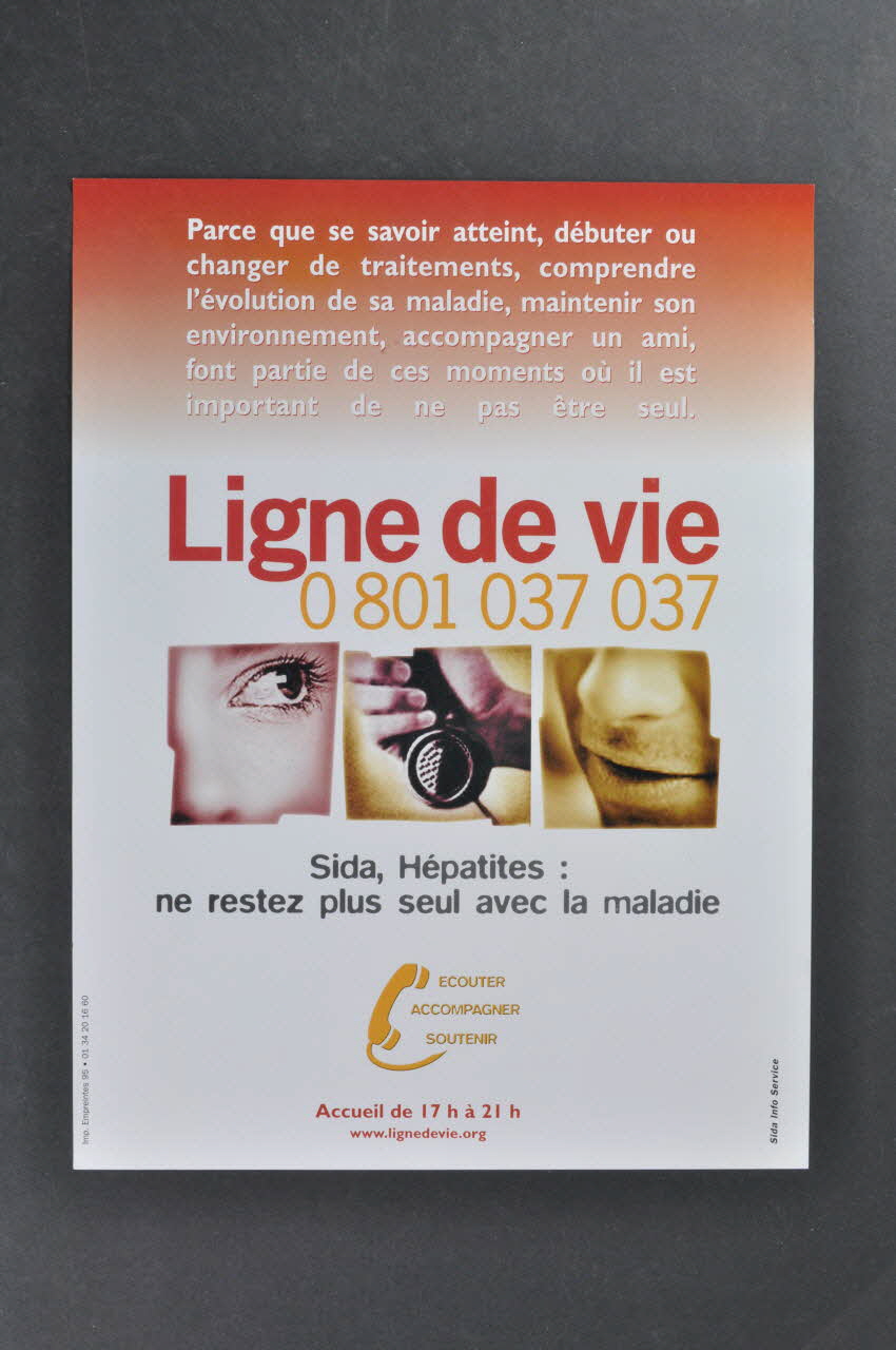 Ligne De Vie affichette Ligne de vie France 1995 2002.109.7 Photo Mucem