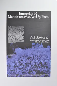 Act Up-Paris affiche Europride 97 : Manifestez avec Act Up-Paris Île-de-France, France 1997 2002.110.1 Photo Mucem