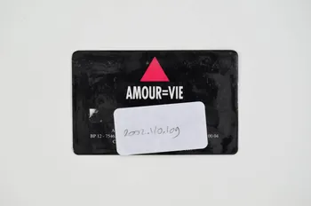 Act Up-Paris carte de membre Carte de membre Act Up-Paris 1994-95 / AMOUR = VIE France 1994 2002.110.109  Photo Mucem