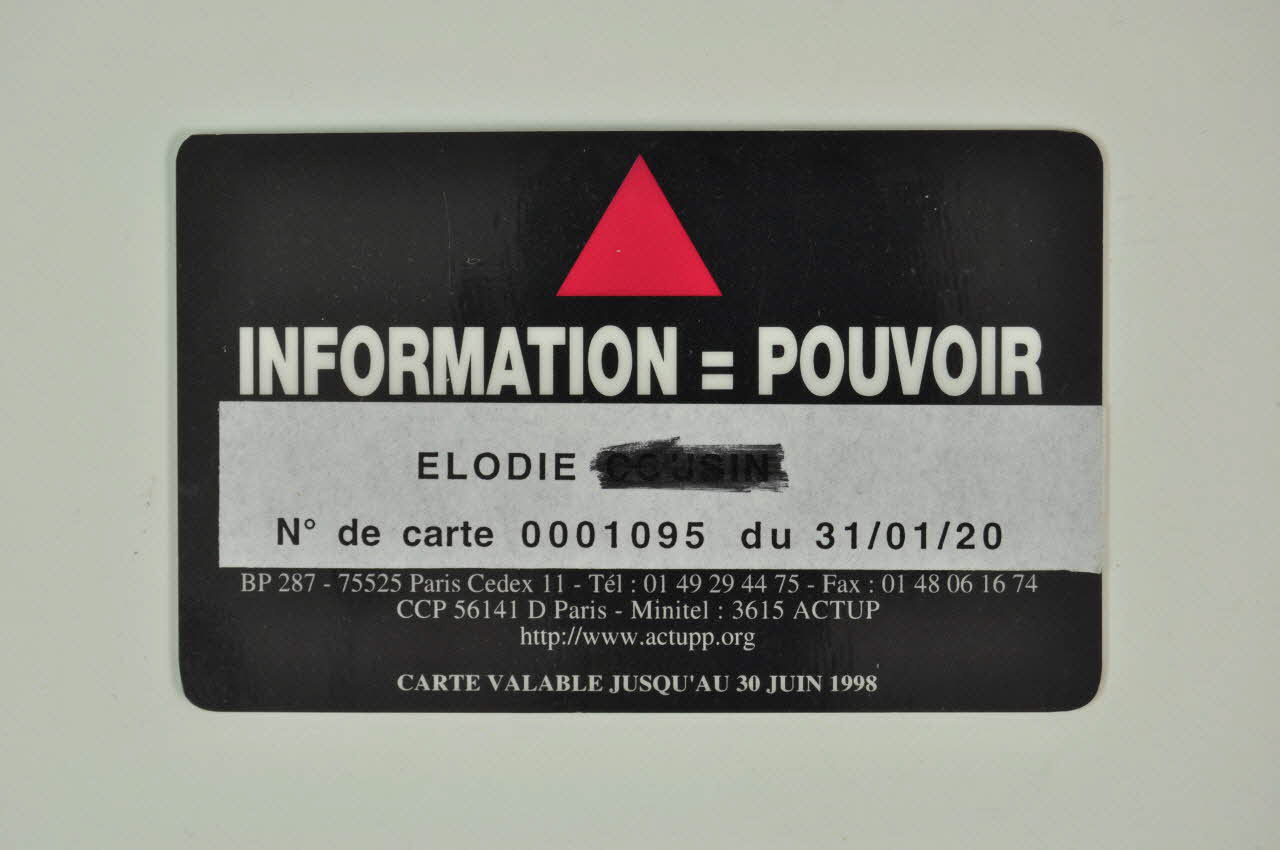 Act Up-Paris carte Île-de-France, France 2001 2002.110.113 Photo Mucem