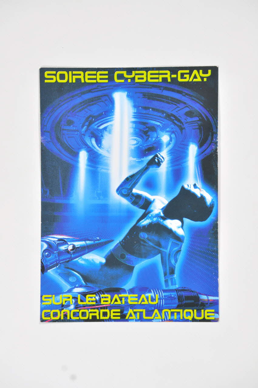 flyer "Soirée cyber-gay sur le bateau Concorde Atlantique" 2002.110.117 Photo Mucem