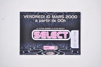 Act Up-Paris billet d'entrée "Select" / Danser = vivre France 2000/3/10 2002.110.129  Photo Mucem