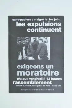 Act Up-Paris journal malgré le 1er juin, les expulsions continuent ...exigeons un moratoire. " Île-de-France, France 1997/9 2002.110.41 Photo Mucem