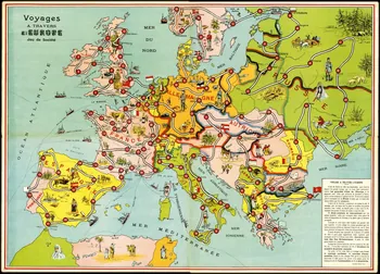 jeu de société Voyages  A TRAVERS  L'EUROPE 1990.39.25 Photo