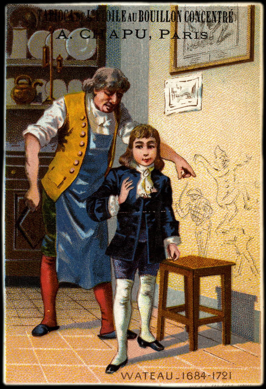 carte réclame WATEAU _ 1684-1721 1884-1890 1994.25.77 Photo